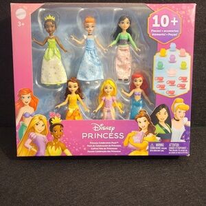 Disney Princess Mini Doll Set - Pink, Blue, Green, Yellow, Red